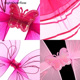 Lightoverflow 4 pzas falda Colorida Para escenario con alas De mariposa/banda De cabeza/Tutu