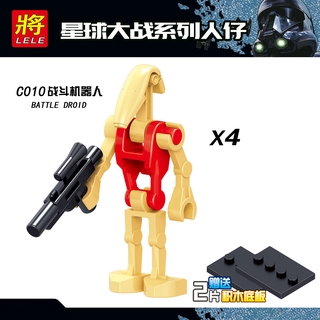 Star Wars Minifigures Super Battle Droid RO-GR Super Broly Warrior Robots Model Building Blocks Bricks Toys For Children figure (6)