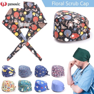 pennic elástico impresión tapas para el hogar esponjoso sombrero exfoliante gorra accesorios redondo algodón ajustable floral bouffant