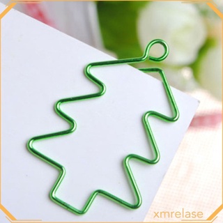 6x Christmas Trees Shape Paperclips Paper Clips Bookmarks for Office School