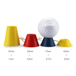 juego de 4 camisetas de golf de invierno de goma con cadena pirámide campo de prácticas tee