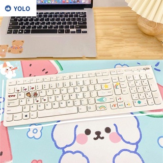 YOLO Kawaii Mouse Pad Computer Accessories Cup Mat Cartoon Pad Waterproof Home Decor Antislip Gaming Mouse Mat Desk Pads