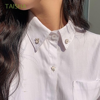 taisha 10 unids/set botón de abrigo conjunto de ropa masculina decoración estilo coreano broche perla prevenir la exposición creativa mujer diamantes de imitación ajustable mujeres bufanda pines