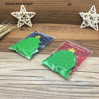 Innocentangel 100 Bolsas De Plástico Para Galletas De Navidad , Aperitivos , Embalaje