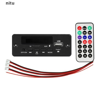 nitu bluetooth reproductor mp3 decodificador módulo amplificador de placa soporte tf usb aux grabadoras. (4)