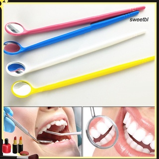 Sw 10 piezas de mango largo Dental espejo boca brillante inspección de limpieza Dental cuidado Oral