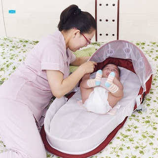 bebé nido portátil de viaje cunas de bebé niño multifunción cama plegable silla plegable (5)