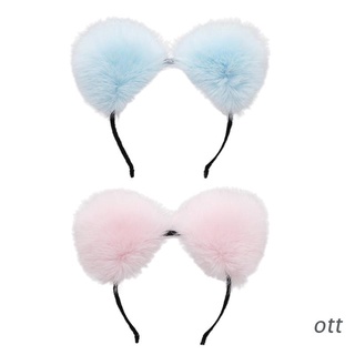 ott. Lolita Plush Headwear Animal Ears Headband Lolita Party Supplies for Halloween