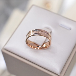 Colwimkiohm pequeño anillo ck anillo de pareja anillo anillo de acero de titanio simple para hombre regalo femenino del Día de San Valentín