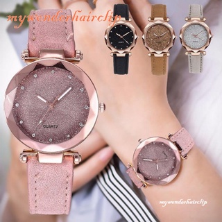 Reloj De cuarzo De oro Rosa con diamantes De imitación para mujer | Reloj de cuarzo con diamantes de imitación rosa de oro coreano para mujer