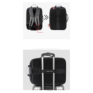 💗Promoción💗Arctic HUNTER 40L gran capacidad para hombre ampliable mochilas carga USB macho 17 pulgadas portátil bolsas impermeable bolsa de viaje (9)