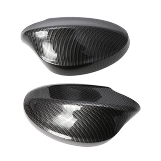 khaos* 2 piezas de espejo retrovisor cubre espejo lateral tapa de fibra de carbono patrón abs shell para bmw e90/e91/330i/335i/2005-2008