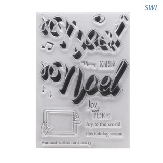 Swill sellos Transparentes De silicona Para manualidades Diy/Álbum De recortes De Álbum De Fotos/Álbum De recortes