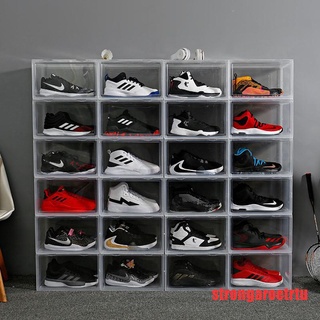 (hhot) caja de zapatos de exhibición colección caja de almacenamiento zapatillas de deporte estilo de almacenamiento acrílico caja de zapatos (1)