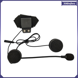 casco de motocicleta auriculares intercomunicador bluetooth auriculares micrófono manos libres música (5)
