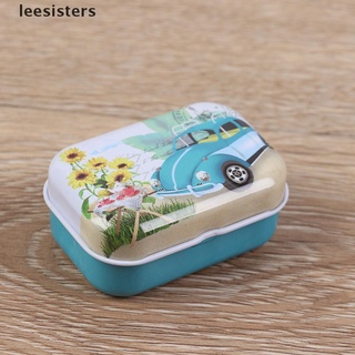 Leesisters Mini Tin Storage Case Organizer Container Flip Cover Jewelry Candy Small Box CL