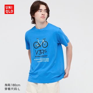 Uniqlo - camiseta para hombre y mujer (UT), diseño de bicicletas (manga corta)