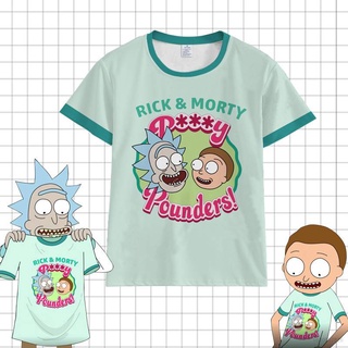 Rick and Morty T-shirt Short Sleeve Morty Smith Tops Loose Shirt Round neck High Quality Tee Halloween Plus Size Shirt