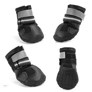 ✨Aoto Rain botines calcetín botas para mascotas perro impermeable zapatos protector Durable resistente (1)