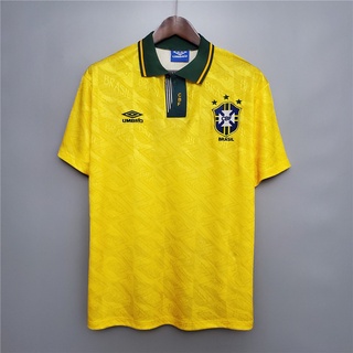 jersey/camiseta de fútbol retro 1991-1993 brasil local