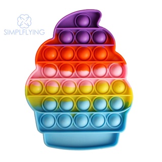 simplflying cod√ silicona helado push bubble board autismo juguete niños herramienta educativa temprana