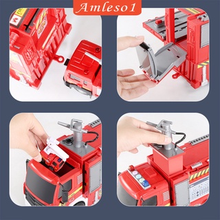[AMLESO1] Camión de bomberos de juguete de coche conjunto de vehículos de bomberos modelo de coche para herramientas educativas