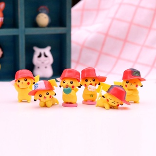 6 Pcs Misto Pokemon Mini Aleatória Pikachu Figuras De Brinquedo Estoque pronto