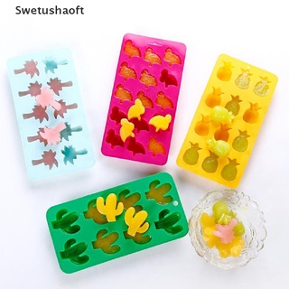[SWT] Silicone Ice Cube Mold Silicone Ice Mold Maker Tray Fruit Chocolate Mold RTZ