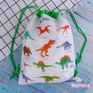 Kayfirele - bolsa de dinosaurio no tejida para niños, viajes, escuela, cordón, bolsas