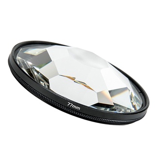 3"slr prism cámara filtro de vidrio foto caleidoscopio lente para fotografía slr