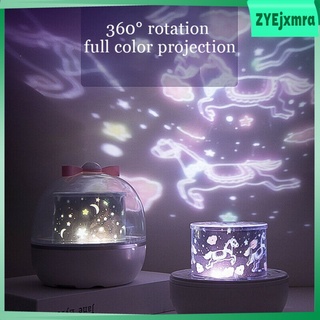 LED Starry Night Sky Projector Lamp Kids Gift Moon Star Light Rotating