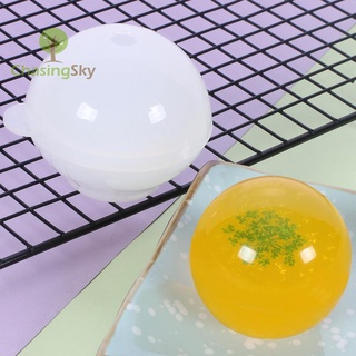 ✧ Suministros de cocina de silicona redonda bola de cristal gota molde DIY pastel hacer molde manualidades fiesta decoración (5)