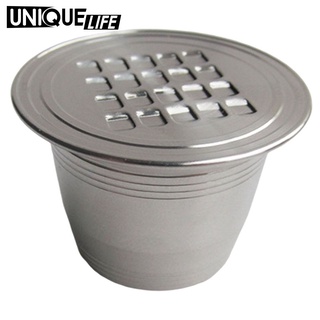 [Unique Life] adaptador de cápsula de café Espresso de acero inoxidable para taza de filtro a prueba de fugas (1)