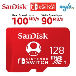 Tarjeta De Memoria Sandisk Class10/80MB/s 64GB/128GB/256GB/512GB Para Nintendo Switch