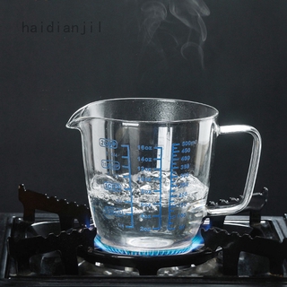 haidianjil qiaoliannaya - taza medidora de vidrio resistente al calor con tapa