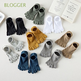 BLOGGER Warm Cotton Socks Comfortable Short Socks Men Hosiery Women All-match Clothing Accessories Solid Color Soft Simple Five Toes Socks/Multicolor