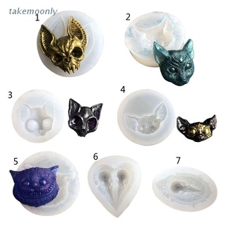 Tak molde de silicona para ojos de resina epoxi, diseño de gatito, diseño de Sphynx, molde para gatos (1)