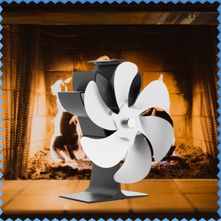 ambiente amigable estufa ventilador no eléctrico 6 cuchillas tranquilas alimentadas con calor chimenea ventilador de madera quemador pequeño ventilador para sala de estar habitaciones interior casa