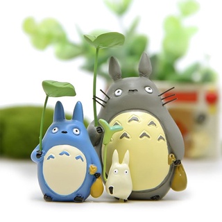 Quillan Studio Ghibli Miyazaki Ornamentos De juguete Anime Figuras De muñeca en Miniatura Modelo juguetes Totoros Gato (6)