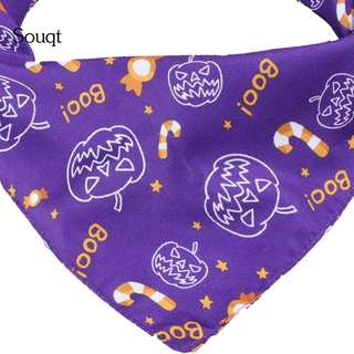 Sq- Soft Dog Towel Puppy Triangle Saliva Towels Super Absorbent for Halloween (9)