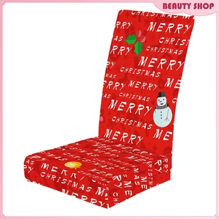 Fundas extraíbles para silla de decoración navideña impresas fundas elásticas para asiento elástico, respaldo alto, silla, decoración de cocina, lavable (4)