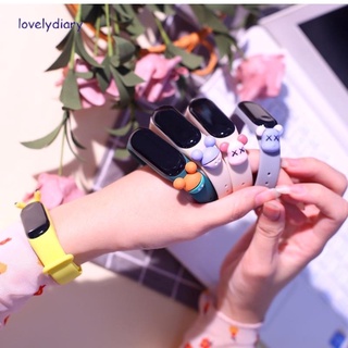 Reloj Digital Led para niños Disney impermeable con correa De silicona