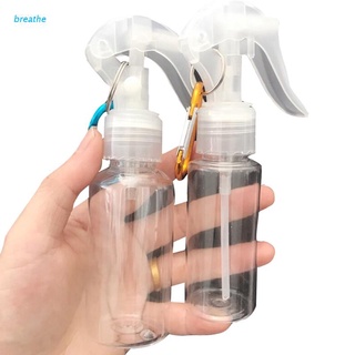 brea 12pcs Clear Plastic Spray Bottle Keychain Holder 60ml Empty Mist Spray Bottle