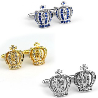 New style classic diamond crown shape cufflinks French cufflinks cufflinks