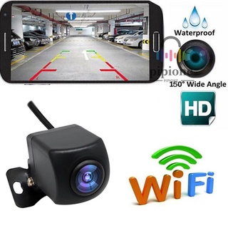 Cámara de respaldo inalámbrica HD WiFi cámara de visión trasera para coche, vehículos, cámara de respaldo WiFi con visión nocturna, IP67 impermeable LCD Monitor de marcha atrás inalámbrico (1)