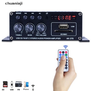 [chuaniaji] Amplificador De sonido Estéreo Hifi De 400w/2x200w Para coche/hogar (Chuaniaji)