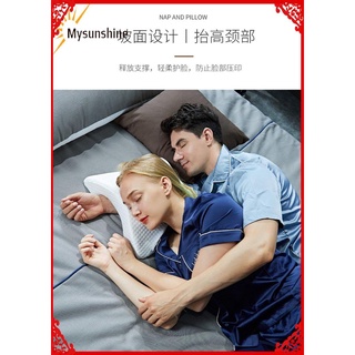 almohada de espuma viscoelástica curvada en forma de u para dormir cuello cervical con diseño hueco reposabrazos almohada de mano para parejas (8)