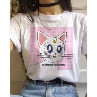 Sailor Moon t-shirt Mujeres Pareja harajuku kawaii tumblr Estética Ropa top Camisetas Camiseta vintage