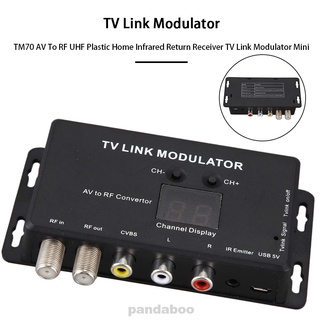 Tm70 - modulador de enlace de televisión infrarrojo para el hogar, ajustable, UHF AV a RF
