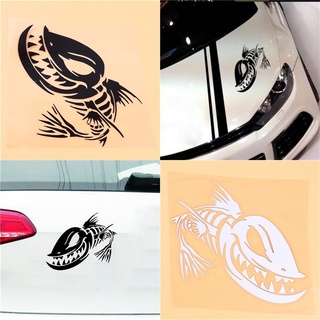 Car-styling Funny Sticker Shark Skeleton Fish Bone Auto Decoration Motorcycle Decor Vinyl Car
